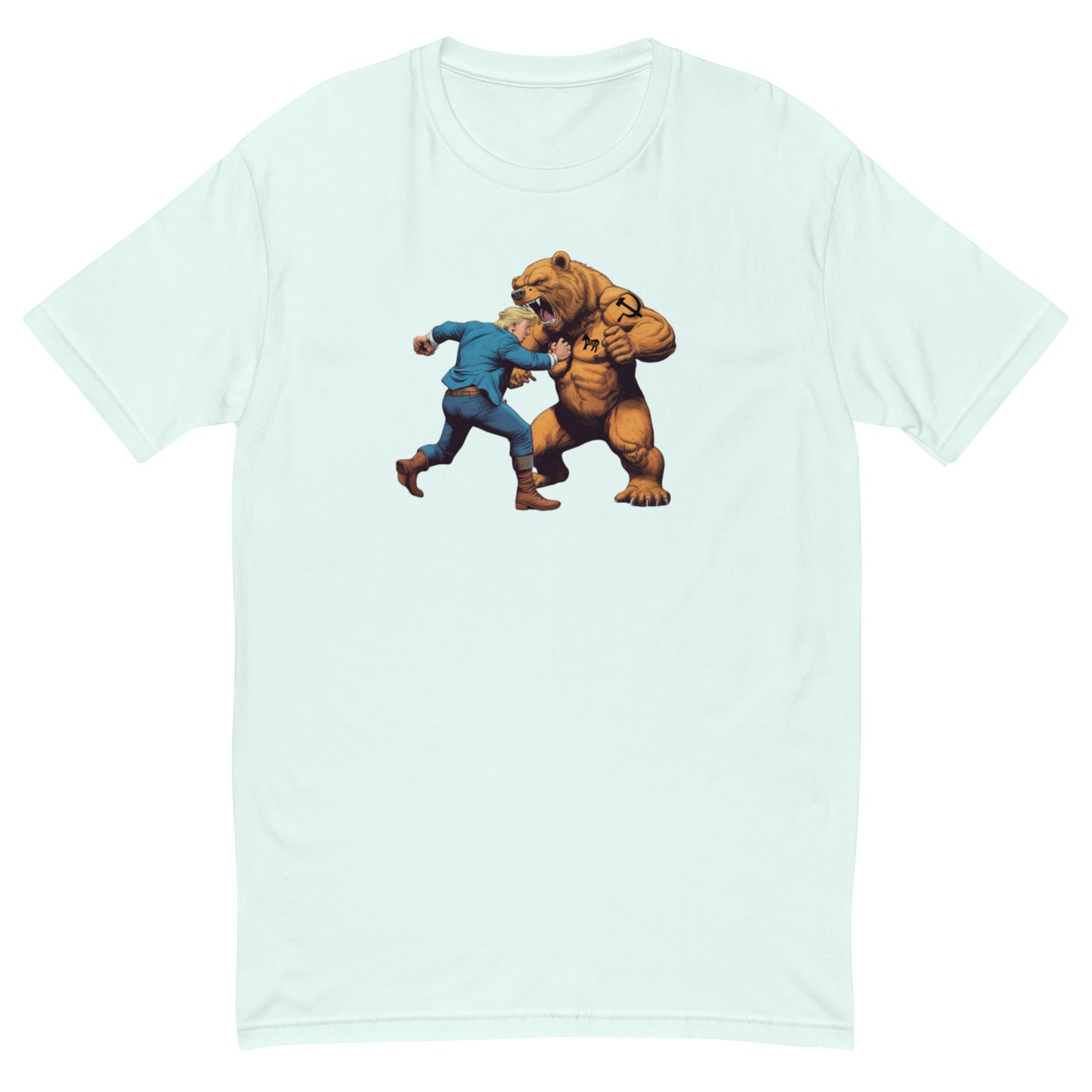 Trump Bear Fight Short Sleeve T-shirt