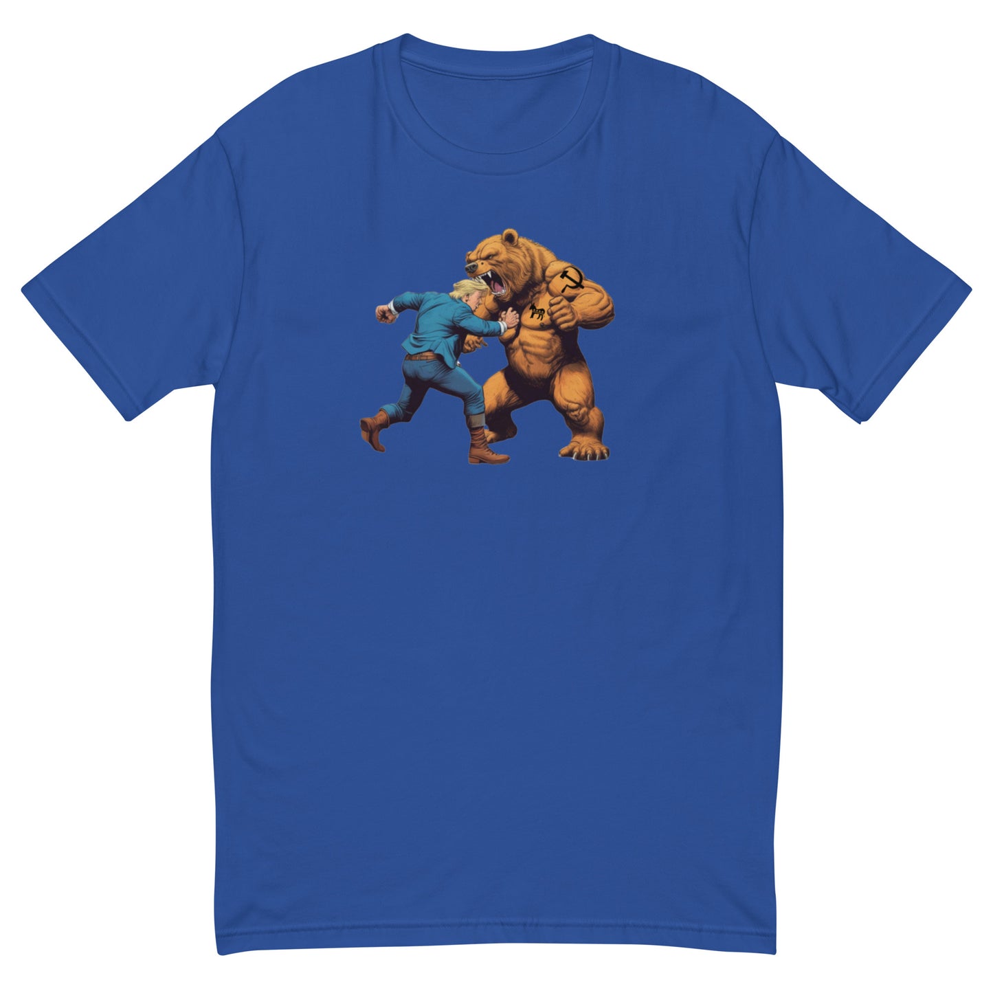 Trump Bear Fight Short Sleeve T-shirt