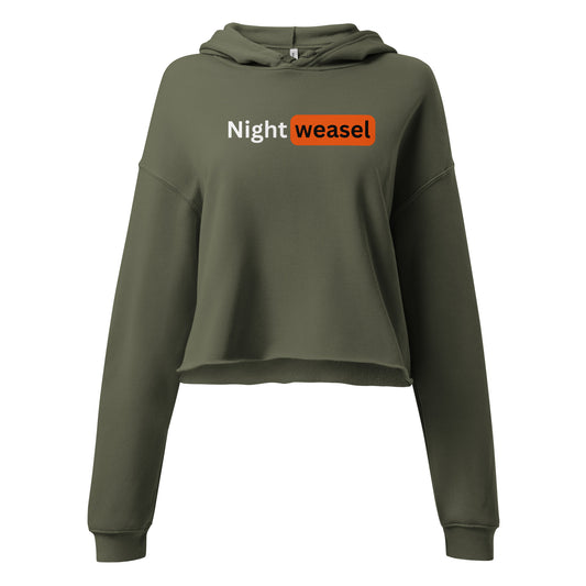 Night Weasel Crop Hoodie